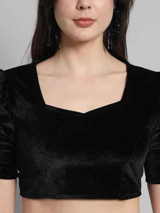 Velvet Black Blouse